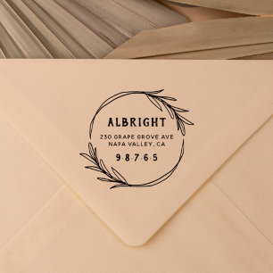 Eigene botanische Rücksendeadresse Permastempel