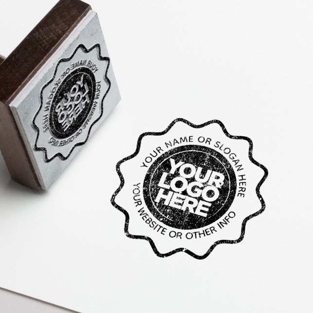 Eigene Briefmarke für Ihr Firmenlogo Gummistempel (Seal your brand's uniqueness with your customized rubber stamp|)