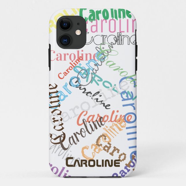 Eigene Caroline Name iPhone Geschenkgutscheine Case-Mate iPhone Hülle (Rückseite)