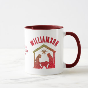 Eigene Christliche Glitzer Weihnachten Weihnachten Tasse
