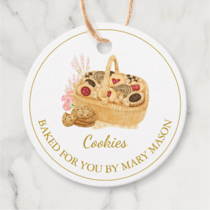 Eigene Cookies Bevorzugen Tags   weiß Geschenkanhänger