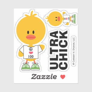 Eigene Distanz Ultra Runner Chick hinzufügen Aufkleber