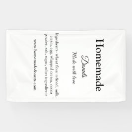 Eigene Donuts mit Liebe ergänzen Text-Website Banner