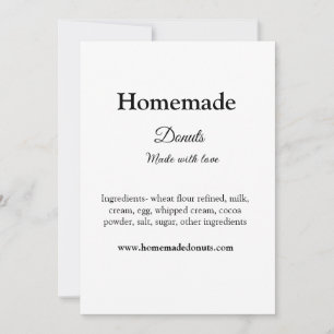 Eigene Donuts mit Liebe ergänzen Text-Website Einladung