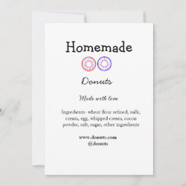 Eigene Donuts mit Liebe ergänzen Text-Website Einladung