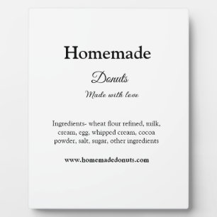 Eigene Donuts mit Liebe ergänzen Text-Website Fotoplatte