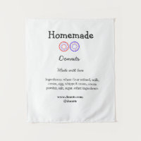 Eigene Donuts mit Liebe ergänzen Text-Website