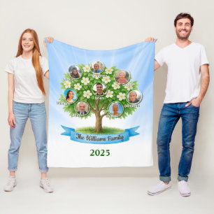 Eigene Familienbaum-Foto-Namen Kulturdenkmäler-Ges Fleecedecke