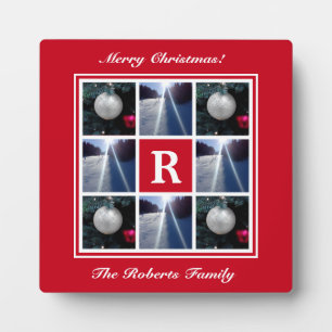 Eigene Familienfotos Weihnachtscollage Foto Fotoplatte