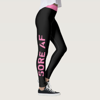 Eigene Farbe | "Sore AF" Workout Leggings