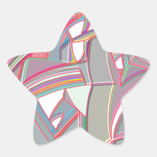 Eigene Farbe Stern-Aufkleber