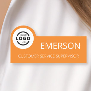 Eigene Firmenlogos Basiskollektorname Orange Name Namensschild