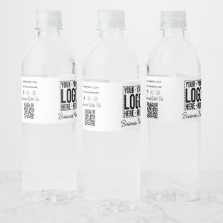 Eigene Firmenlogos Unternehmen Moderne Coole Wasserflaschenetikett