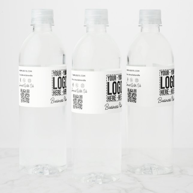Eigene Firmenlogos Unternehmen Moderne Coole Wasserflaschenetikett (Flaschen)
