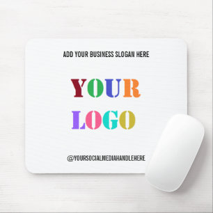 Eigene Firmenlogos Werbeaktion Social Media Name Mousepad