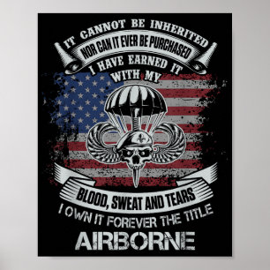 Eigene Forellen Der Titel Im Flugzeug US Army Vete Poster