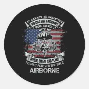Eigene Forellen Der Titel Im Flugzeug US Army Vete Runder Aufkleber
