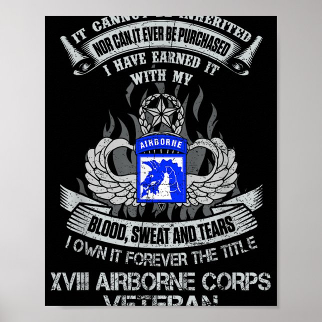 Eigene Forever Der Titel 18. Im Flugzeug Corps Us  Poster (Vorne)