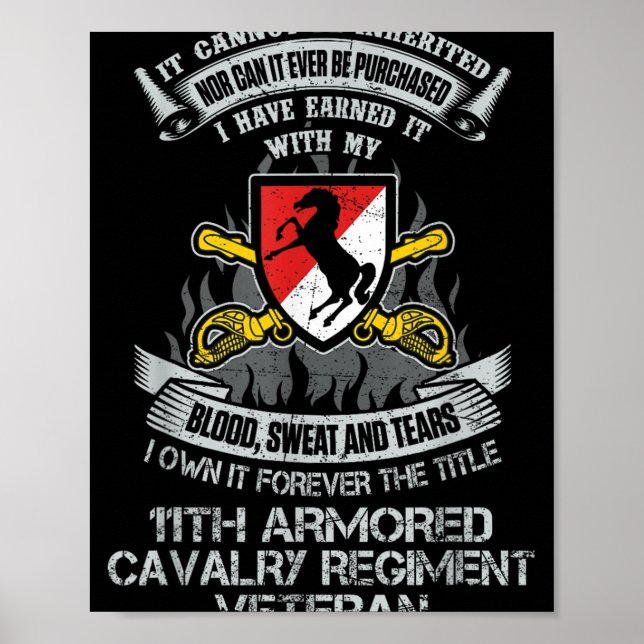 Eigene Forever The Title 11. Armored Cavalry Regim Poster (Vorne)
