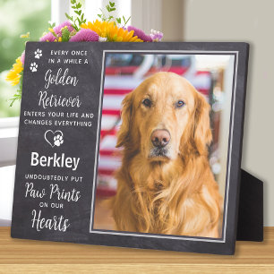 Eigene Foto Dog Golden Retriever Memorial Fotoplatte