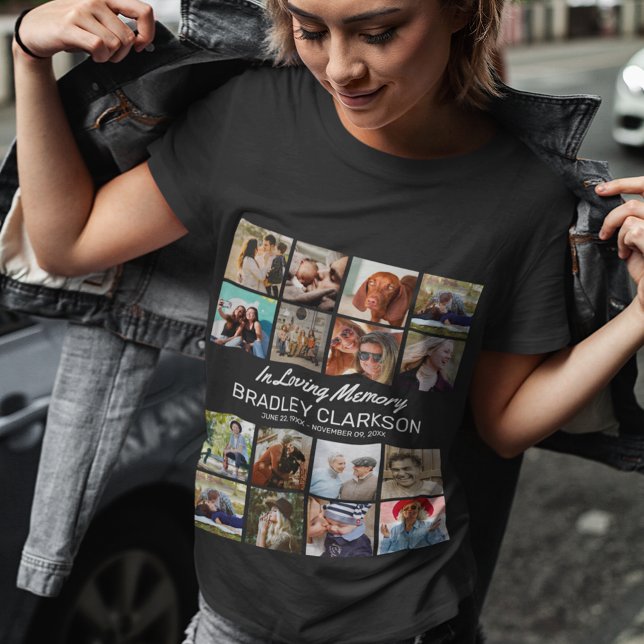 Eigene Foto hinzufügen und Personalisierten Text T T-Shirt (Von Creator hochgeladen)