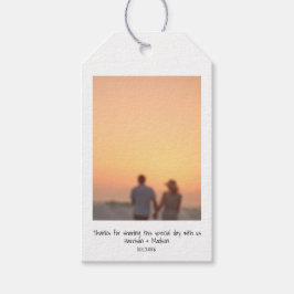 Eigene Foto-Namen für Retro-Sofortnachrichten Geschenkanhänger