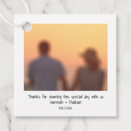 Eigene Foto-Namen für Retro-Sofortnachrichten Geschenkanhänger