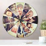Eigene Foto-Spaß-Filter-Familie Kinder Runde Wanduhr<br><div class="desc">Erstellen Sie Ihre eigene,  individuell angepasste 12-Foto-Wanduhr mit Ihren individuellen Bildern,  die durch einen lustigen,  hellen Filter ergänzt werden.</div>