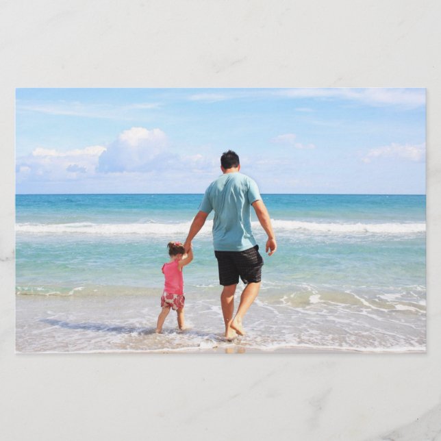 Eigene Foto- und/oder Textkarte hinzufügen/ Briefpapier (Vorderseite)