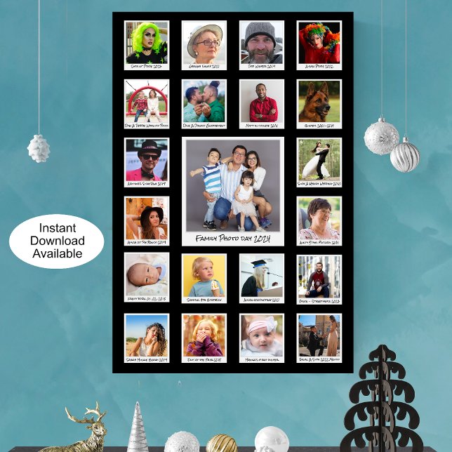 Eigene Fotocollage Retro Sofortdrucke und Notizen Poster (Von Creator hochgeladen)