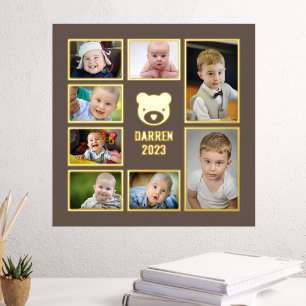 Eigene Fotos hinzufügen 7 Kinderfotocollage Foliendrucke