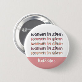 Eigene Frauen in sternenstilistischen Geschenken Button