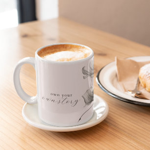 Eigene Geschichte BLUME MOTIVIEREND Kaffeetasse
