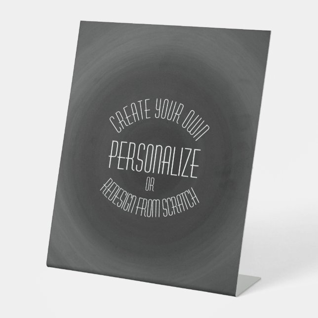 Eigene Gestaltung - Benutzerdefiniertes Design Sockelschild (Vorderseite)