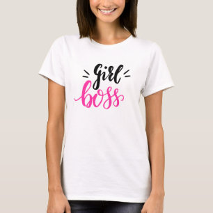 Eigene Girl-Boss-Script-Herz für Mädchen rosa Schw T-Shirt
