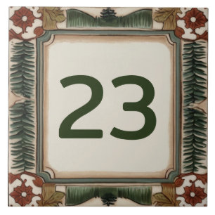 Eigene Hausnummer Unterschrift Wald Wald Fliese