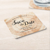 Eigene Holzscheibe Save the Date Einzigartige Hoch