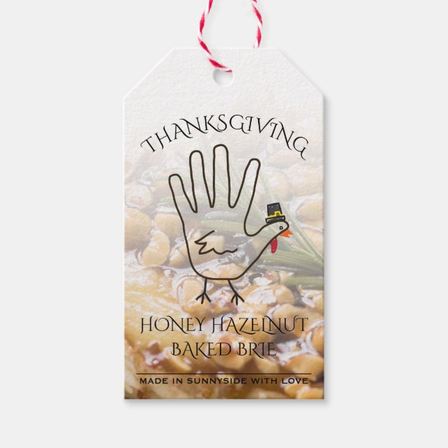 Eigene Honey Hazelnut Brie Labels Geschenkanhänger (Vorderseite)