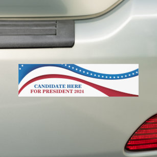 Eigene Kandidatur für den Präsidenten 2024 hinzufü Autoaufkleber