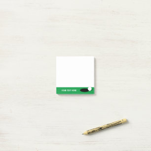 Eigene Klebeschicht für Golfspieler Post-it Klebezettel