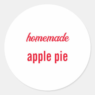 Eigene Lebensmittel Geschenk Gastgeschenk Apple Pi Runder Aufkleber