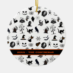 Eigene Leckerei und lustiges Halloween Keramik Ornament