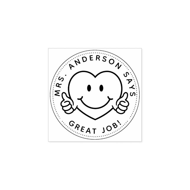 Eigene Lehrer geben Briefmarke zurück zur Schule Gummistempel (Prägung)