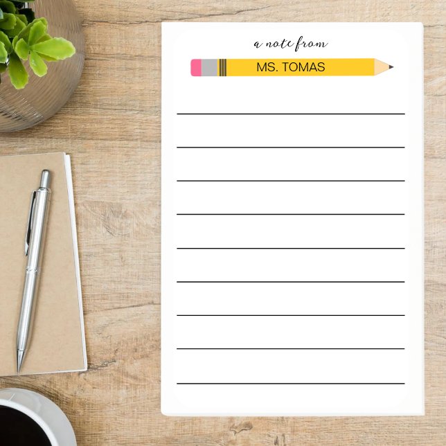 Eigene Lehrer zurück zum Schulabschluss Post-it Klebezettel (Von Creator hochgeladen)