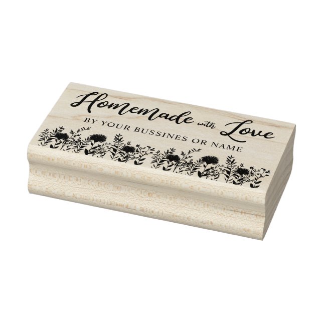 Eigene Liebe mit Zitaten und Wildblumen Gummistempel (Stempel)