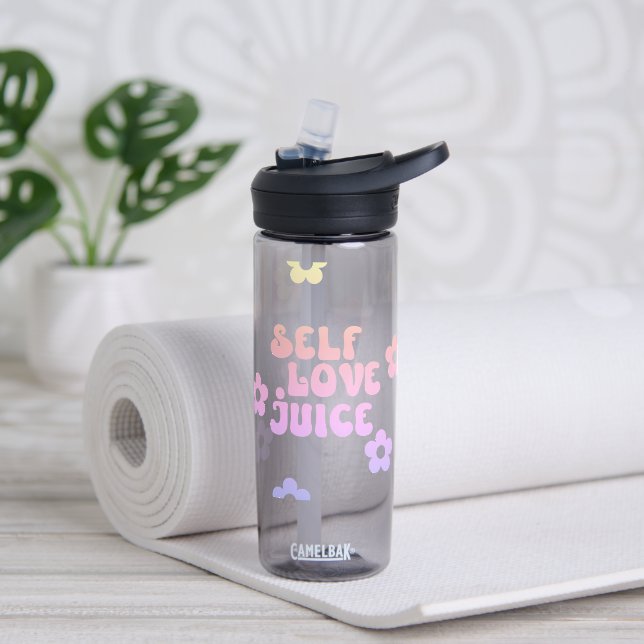 Eigene Liebe Retro Floral Trinkflasche (Yoga)