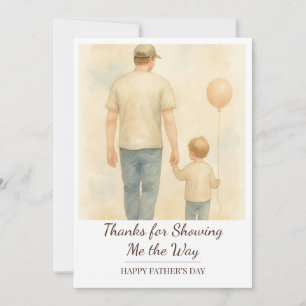 Eigene Liebe Vater und Kind - Vatertagsgeschenk Einladung