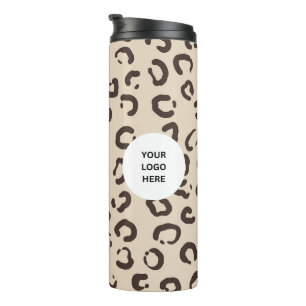 Eigene Logo-Leopard-Druck Thermal-Tumbler Thermosbecher