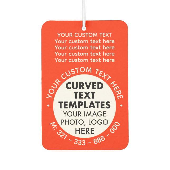 Eigene Logo-Werbeaktion RED Car Air Freshener Autolufterfrischer (Vorderseite)