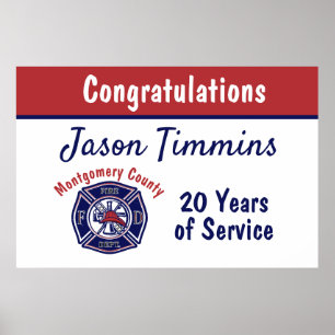 Eigene Logos der Feuerwehr Poster